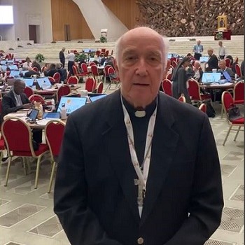 Mgr Alain Harel au synode sur la synodalité à Rome - Diocese de Port Louis